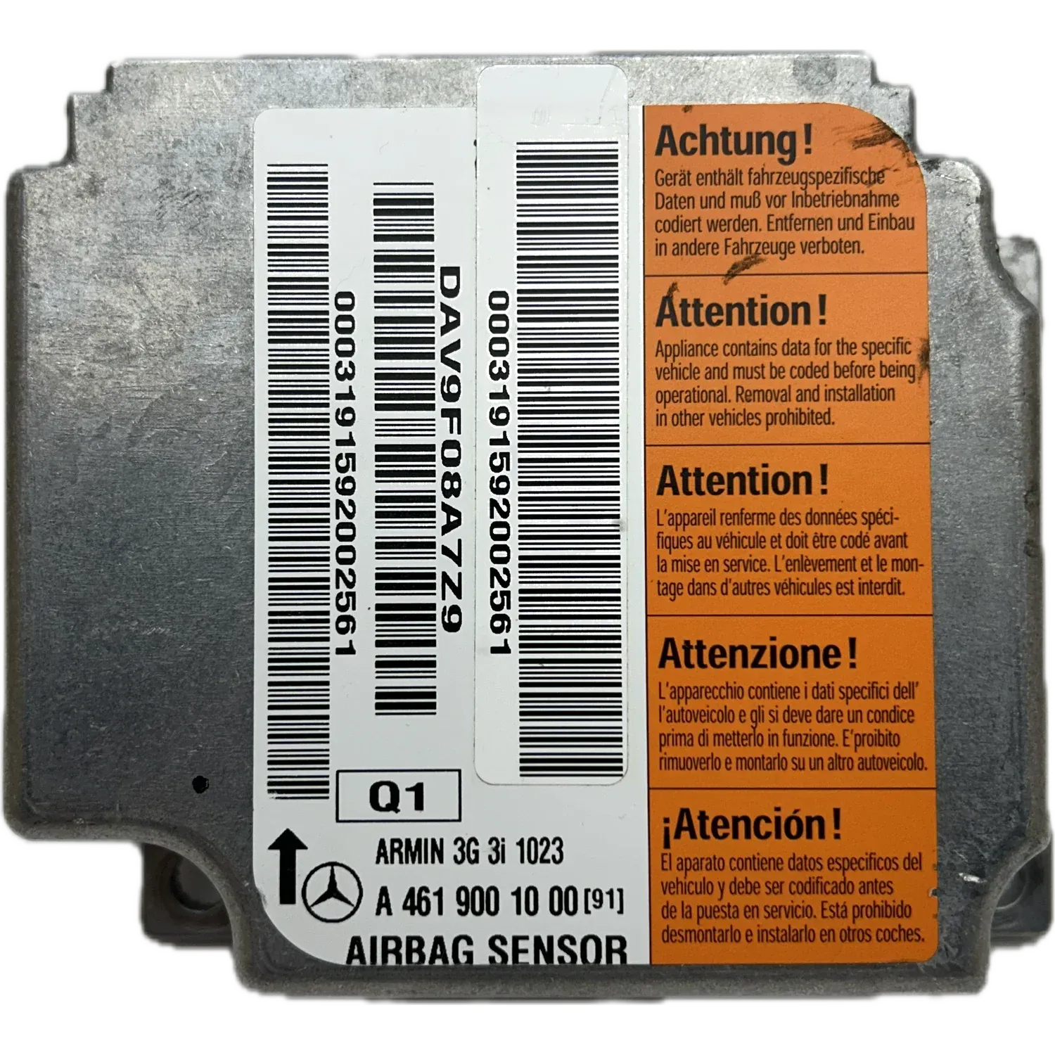 Réparation calculateur airbag Mercedes-Benz Classe G W461