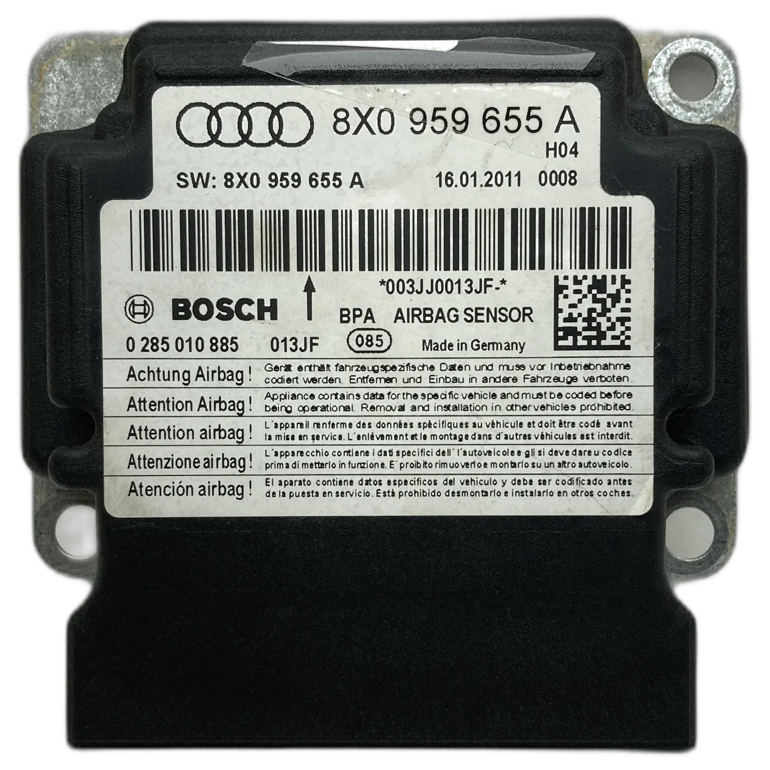 Réparation calculateur airbag Audi A1 8X