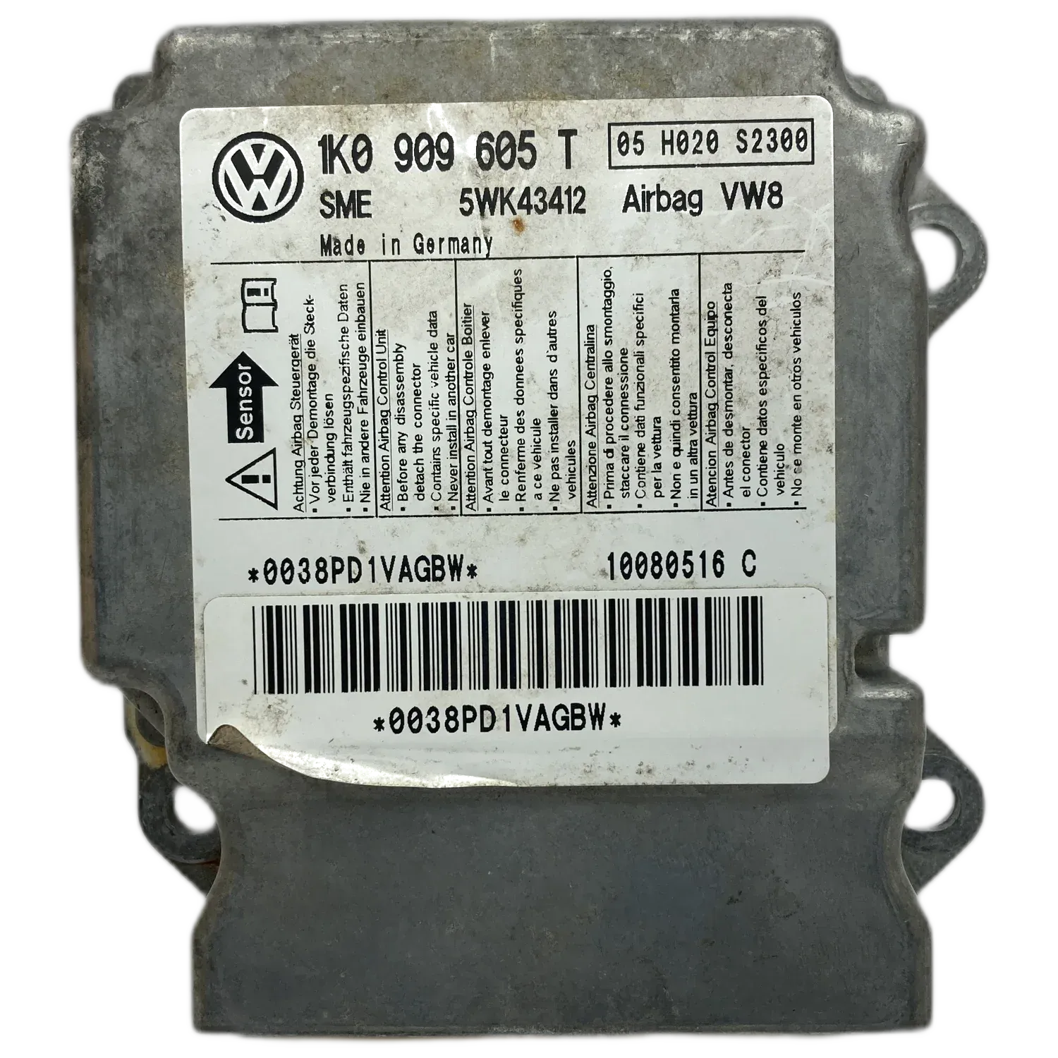 Réparation calculateur airbag Volkswagen Golf Plus Mk5