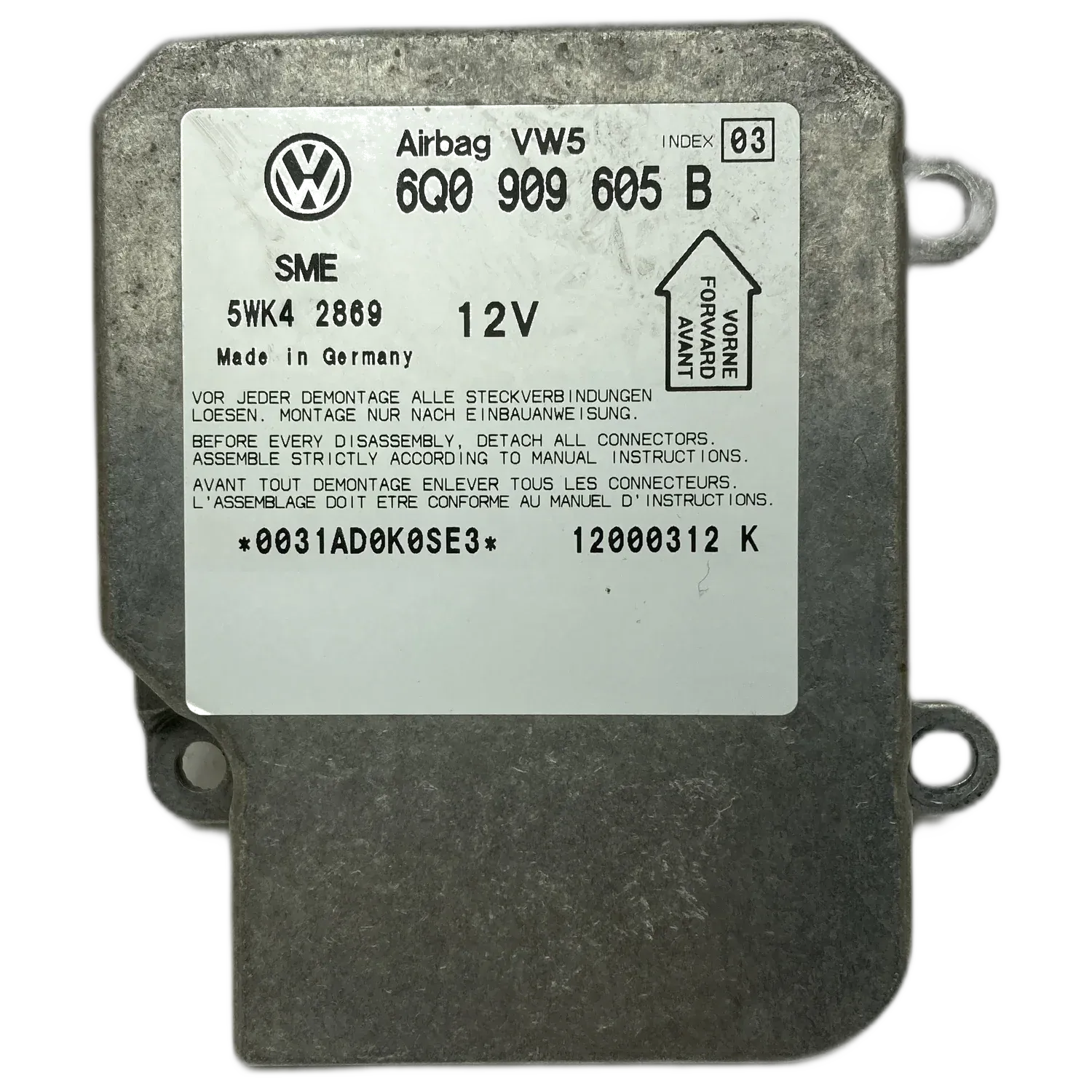 Réparation calculateur airbag Volkswagen Passat B5 GP 3BG