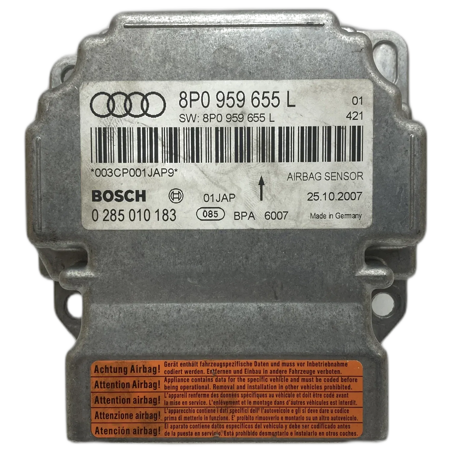 Réparation calculateur airbag Audi S3 8P