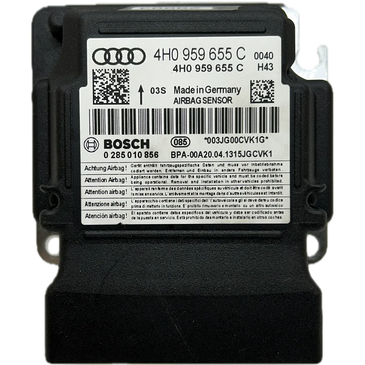 Audi S8 D4 Airbag-Steuergerät Reparatur