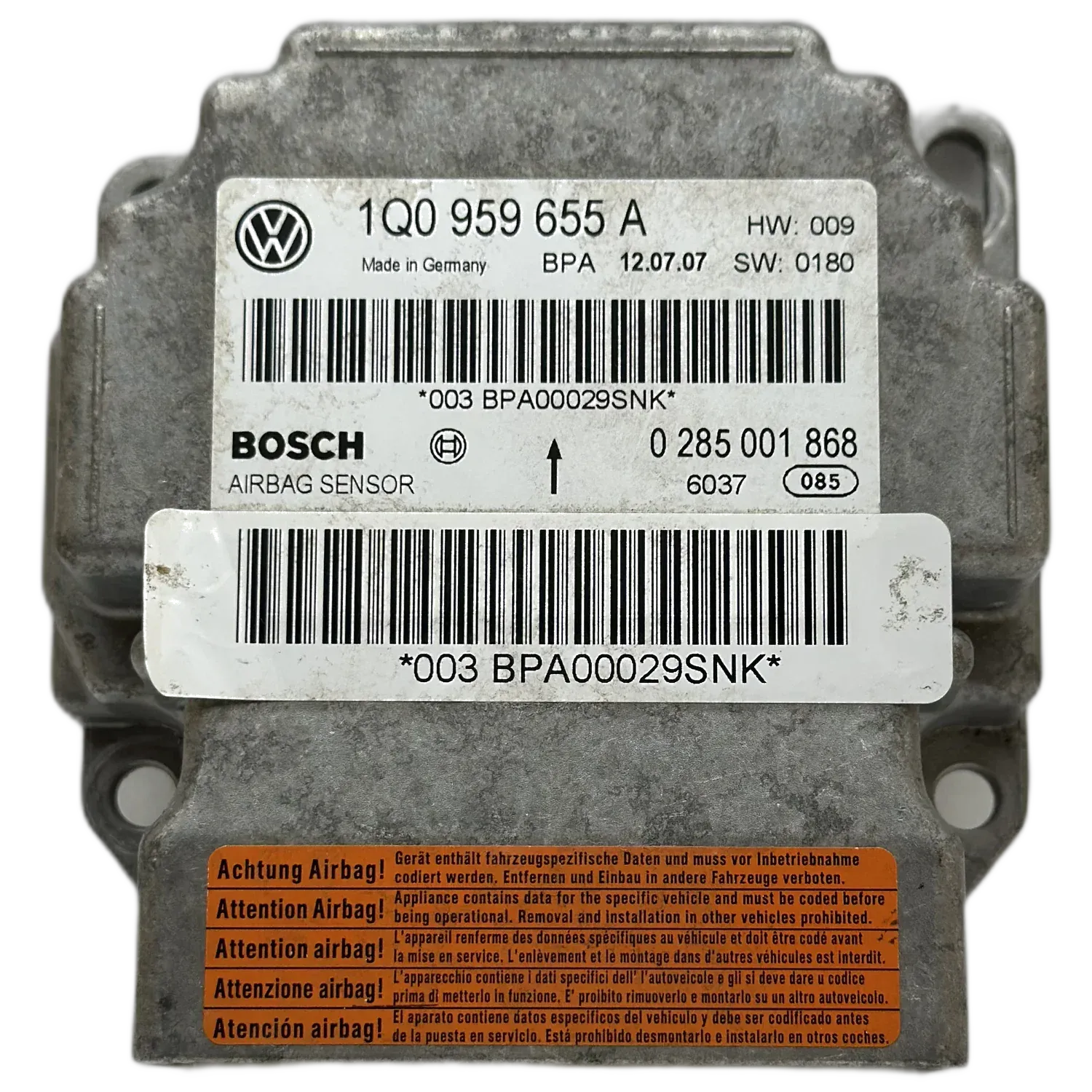 Réparation calculateur airbag Volkswagen Eos 1F