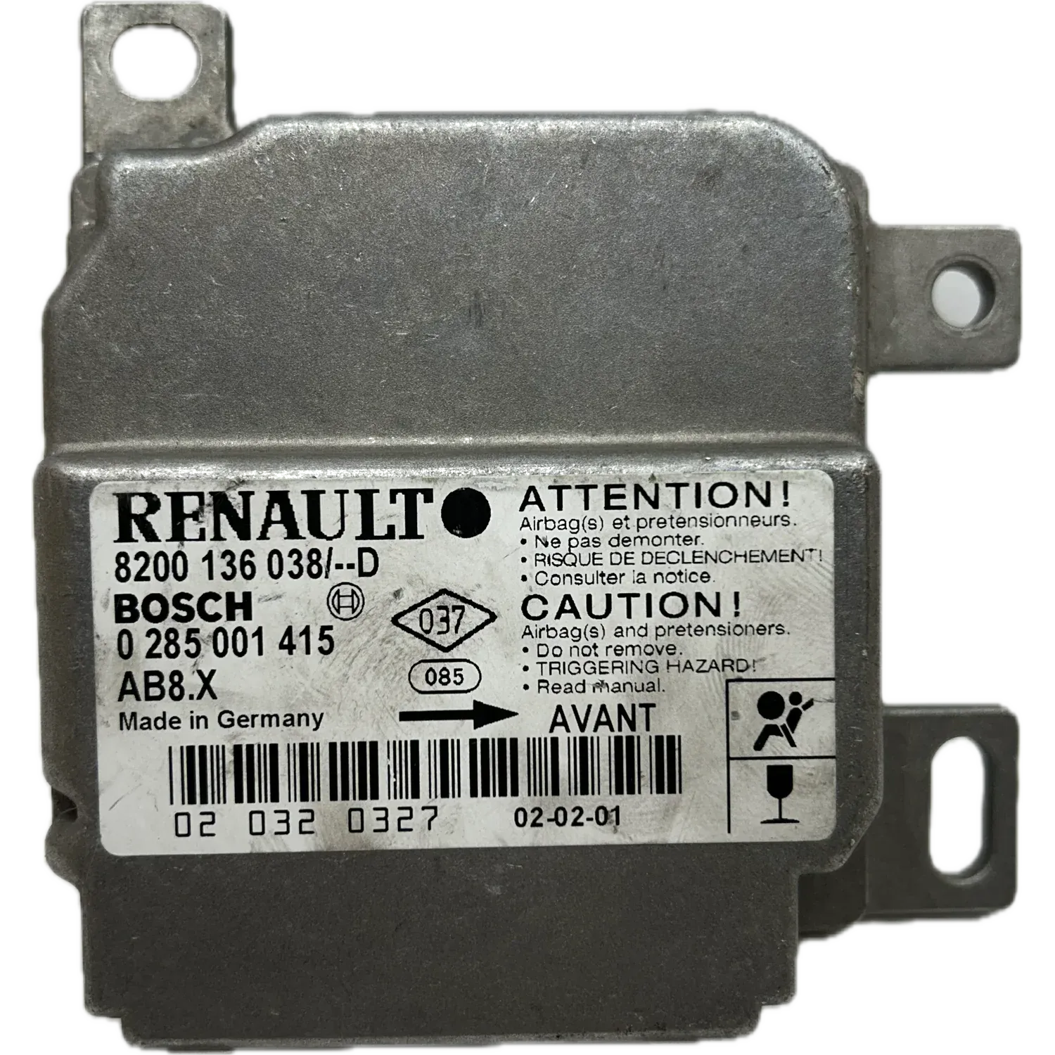 Réparation calculateur airbag Renault Clio II