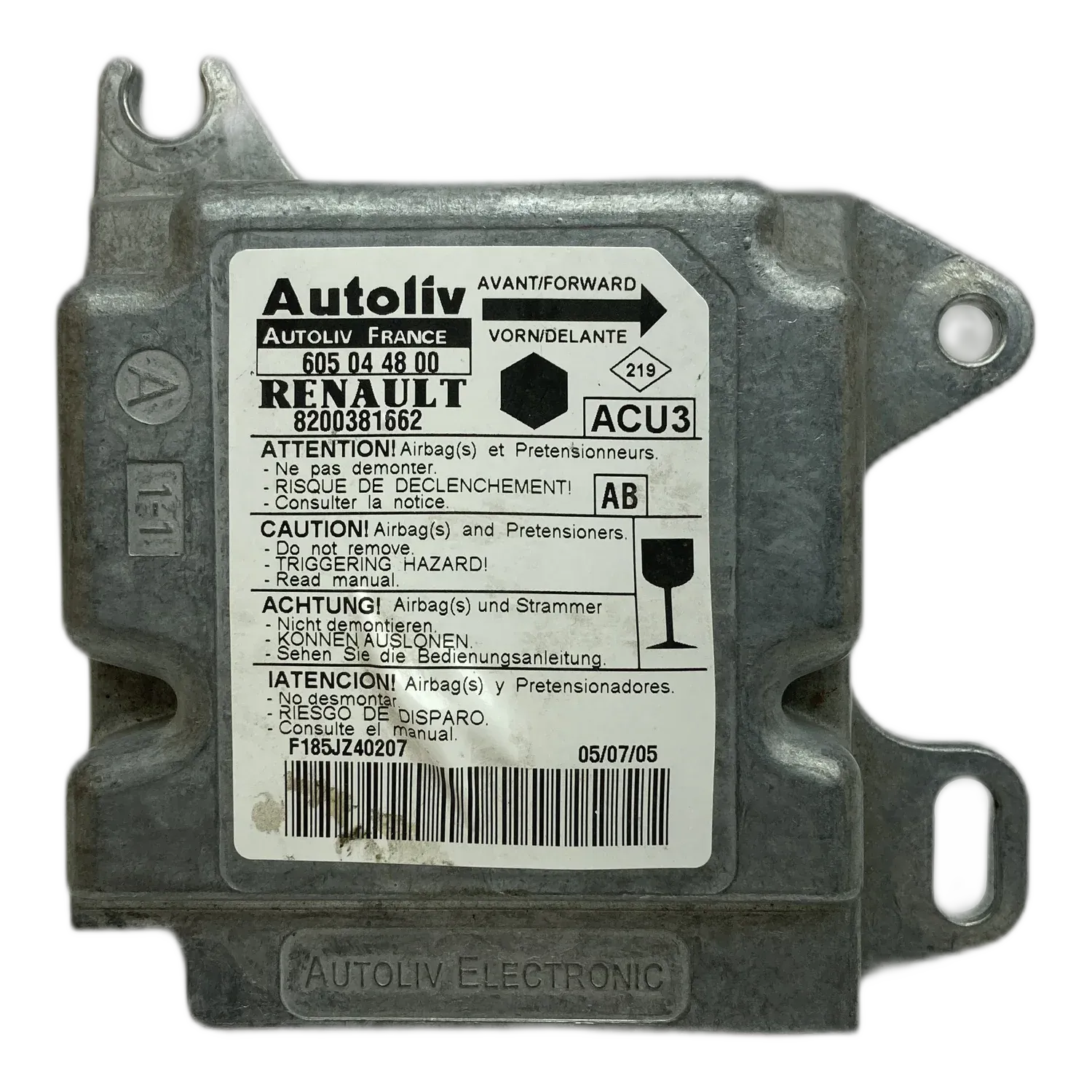 Réparation calculateur airbag Renault Kangoo I