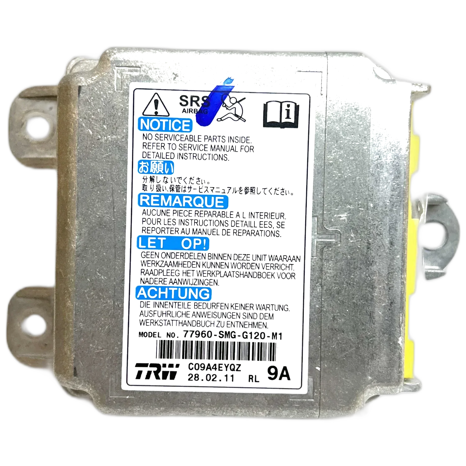 Réparation calculateur airbag Honda Civic 9e génération