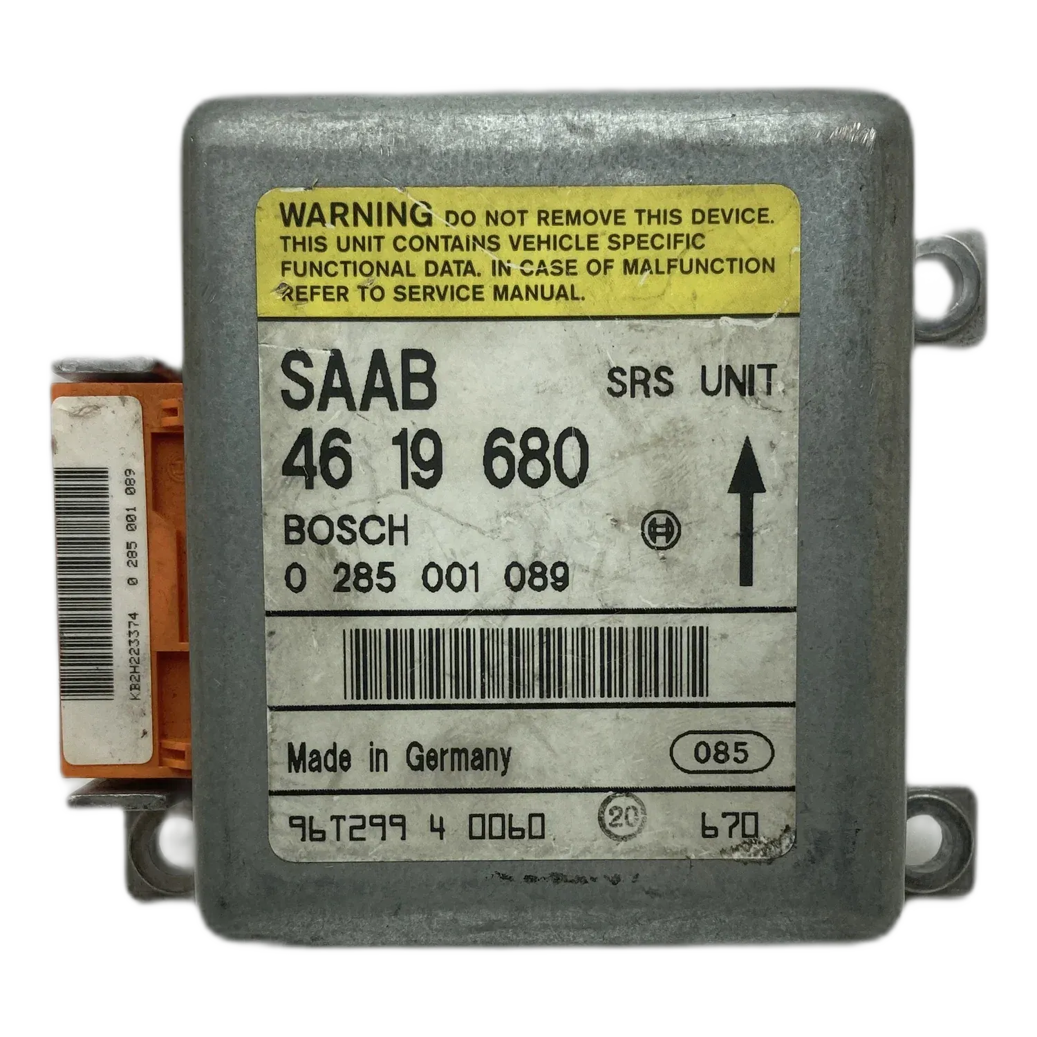Réparation calculateur airbag Saab 900 NG
